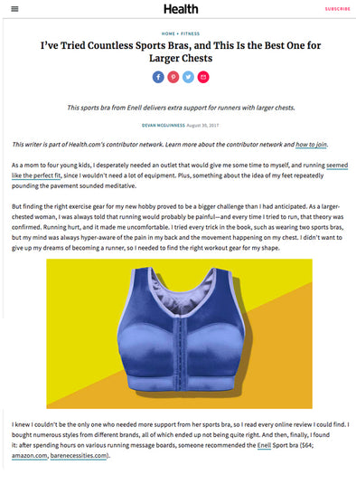 Health.com - I’ve Tried Countless Sports Bras, and This Is the Best One for Larger Chests