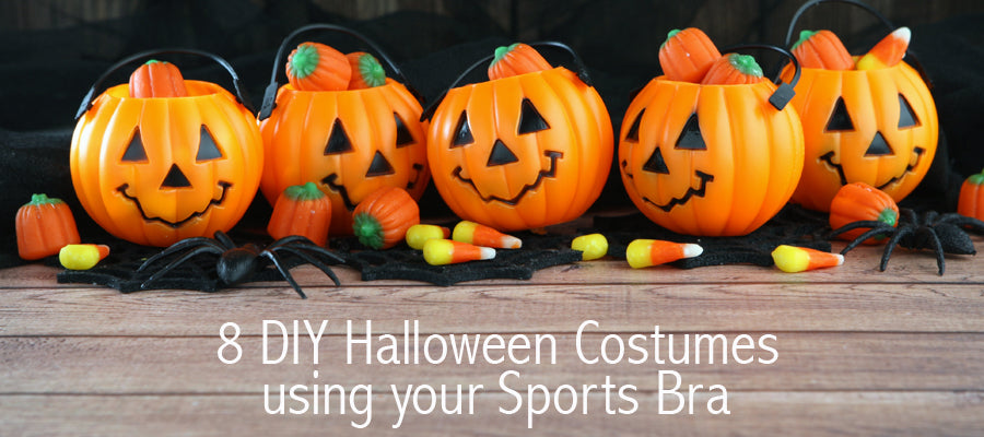 Halloween Hand Print Sports Bra: Women's Halloween Outfits