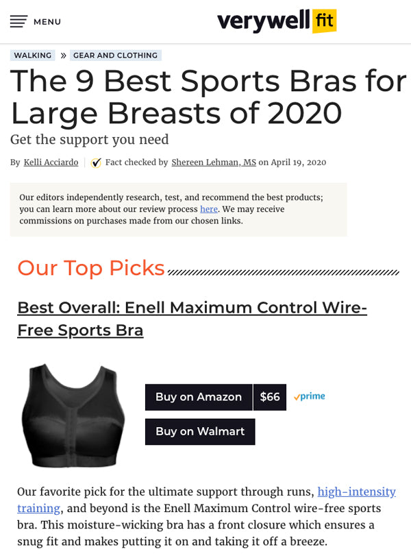 Articles - Sports Bra Testing for the Best Fit