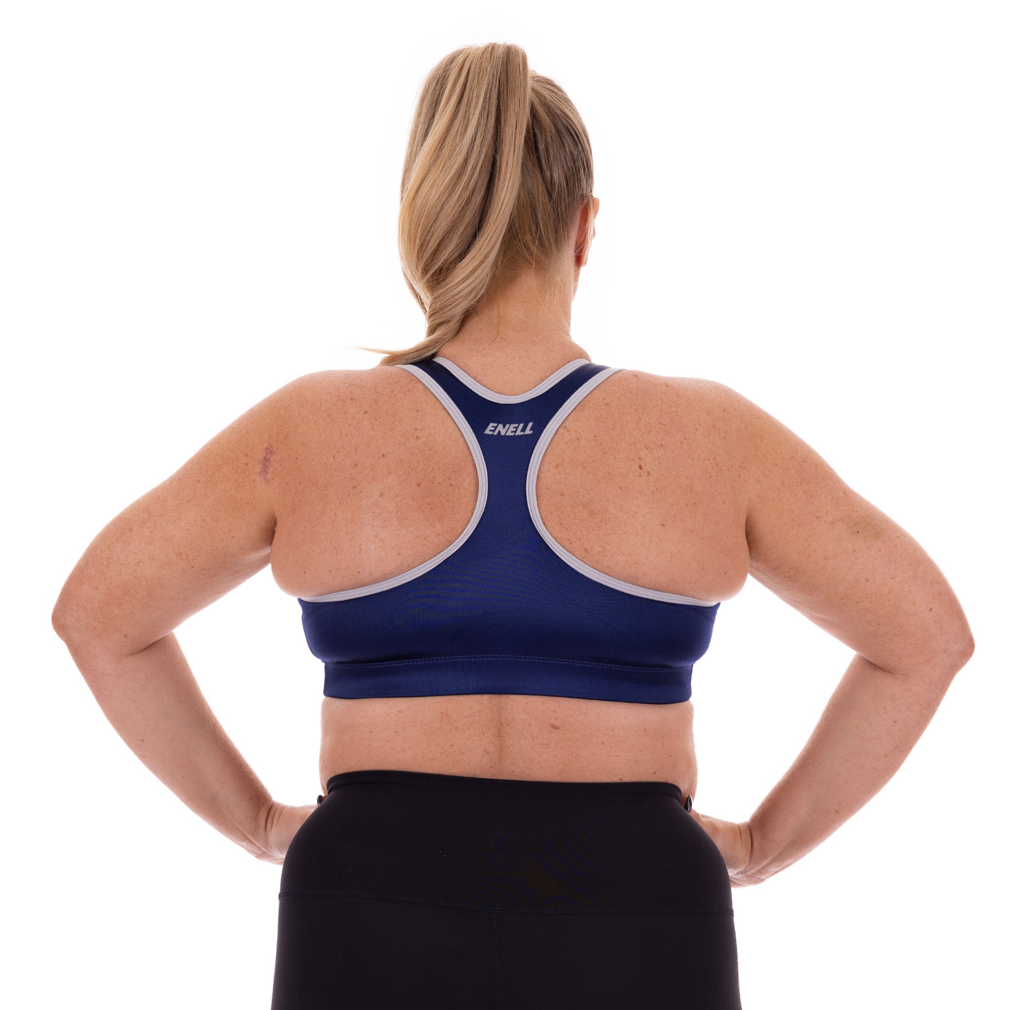 Enell Maximum Control Full Figure Wire-Free Sports Bra (5 Black) :  : Clothing, Shoes & Accessories